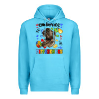 Ocean Blue embrace differences Premium Hoodie - LillyAllenDesigns