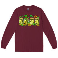 Burgundy st. patricks day pickle Long Sleeve Tee - Artiststas