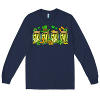 Navy st. patricks day pickle Long Sleeve Tee - Artiststas