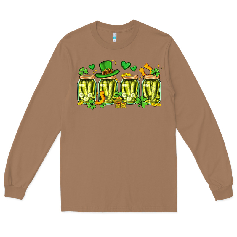 St. Patricks Day Pickle Long Sleeve Tee by Artiststas | Teevron