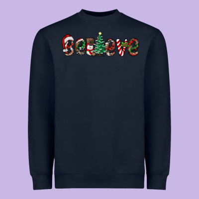 Christmas Believe Heavyweight Sweatshirt Designed By Ranaportraitstore