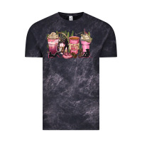Cloud Black let's go girls coffee cups Vintage Tee - Zillion Design Studio