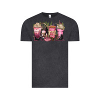 Vintage Black let's go girls coffee cups Vintage Tee - Zillion Design Studio