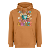Meerkat great ideas come after coffee Heavyweight Hoodie - MaliasSmallBusiness