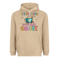 Mushroom great ideas come after coffee Heavyweight Hoodie - MaliasSmallBusiness