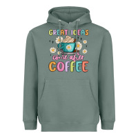 Sage great ideas come after coffee Heavyweight Hoodie - MaliasSmallBusiness