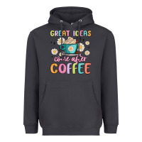 Smoke great ideas come after coffee Heavyweight Hoodie - MaliasSmallBusiness