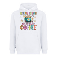 White great ideas come after coffee Heavyweight Hoodie - MaliasSmallBusiness