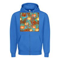 True Royal plaid fall pumpkin seamless Zipper Hoodie - AdoDesignShop