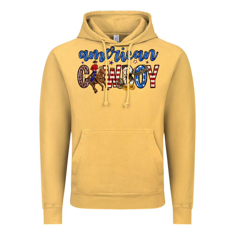 American Cowboy Vintage Hoodie by Zillion Design Studio | Teevron