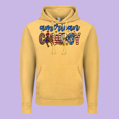 American Cowboy Vintage Hoodie Designed By Zillion Design Studio