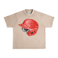 French Oak red baseball helmet fa element Urban Heavy Tee - FaDigitalArtStudio