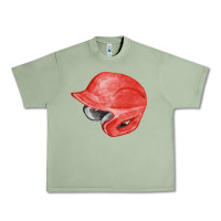 Oil Green red baseball helmet fa element Urban Heavy Tee - FaDigitalArtStudio