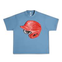 Pebble Blue red baseball helmet fa element Urban Heavy Tee - FaDigitalArtStudio