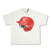 Pistachio red baseball helmet fa element Urban Heavy Tee - FaDigitalArtStudio