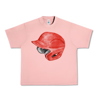 Salmon red baseball helmet fa element Urban Heavy Tee - FaDigitalArtStudio