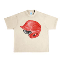 Sandshell red baseball helmet fa element Urban Heavy Tee - FaDigitalArtStudio