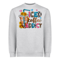 Iced Coffee Addict Heavyweight Sweatshirt | Teevron