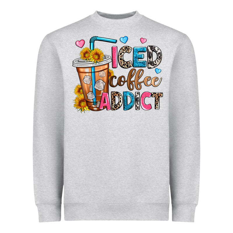Iced Coffee Addict Heavyweight Sweatshirt by Zillion Design Studio | Teevron