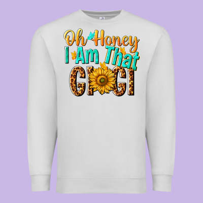 Oh Honey I Am That Gigi Nca Premium Sweatshirt Designed By Nancycooperartshop