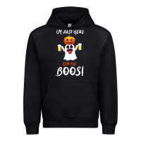 Black I'm Just Here For The Boos Urban Hoodie - Bettercallsaul