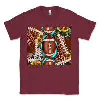 Burgundy football leopard gemstone sunflower tumbler3 Classic Tee - JahusDesignShop