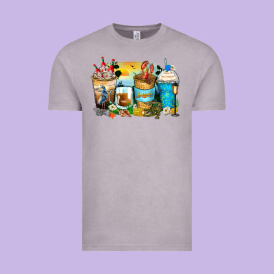 Louisiana Coffee Cups Vintage Tee Designed By Zillion Design Studio