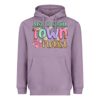 Lavender just a small town florist Heavyweight Hoodie - MaliasSmallBusiness