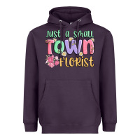 Plum just a small town florist Heavyweight Hoodie - MaliasSmallBusiness