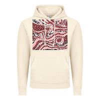 Vintage Artic pinky leopard and cowhide valentine's day Vintage Hoodie - RanaPortraitStore