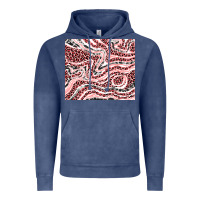 Vintage Denim pinky leopard and cowhide valentine's day Vintage Hoodie - RanaPortraitStore