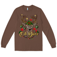 Chestnut oh deer Christmas Long Sleeve Tee - BundleAndBundleShop