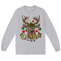 Moon Dust oh deer Christmas Long Sleeve Tee - BundleAndBundleShop
