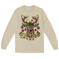 Mushroom oh deer Christmas Long Sleeve Tee - BundleAndBundleShop