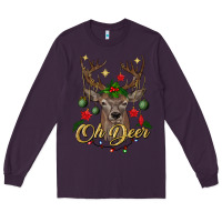 Plum oh deer Christmas Long Sleeve Tee - BundleAndBundleShop