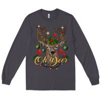 Smoke oh deer Christmas Long Sleeve Tee - BundleAndBundleShop