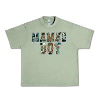 Oil Green Western Mama's Boy Urban Heavy Tee - CowhideDigitalArt
