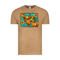 Vintage Camel fall pumpkins and sunflowers heart Vintage Tee - BarkalooDesign