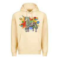 Pina Colada autism unicorn Premium Hoodie - LillyAllenDesigns