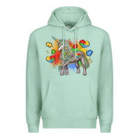 Seafoam autism unicorn Premium Hoodie - LillyAllenDesigns