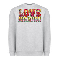 Heather Grey Love Mexico Heavyweight Sweatshirt - texasbilliewilder