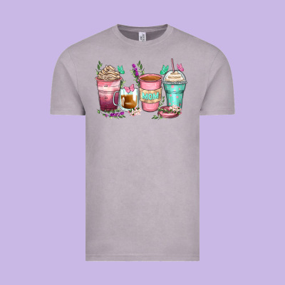 Mom Coffee Cups Vintage Tee Designed By Zillion Design Studio