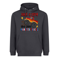 Smoke just a boy who loves monster trucks Heavyweight Hoodie - MaliasSmallBusiness