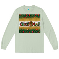 Matcha Christmas with cross Long Sleeve Tee - BundleAndBundleShop
