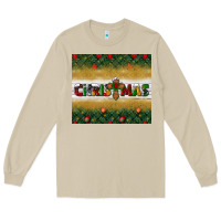Mushroom Christmas with cross Long Sleeve Tee - BundleAndBundleShop
