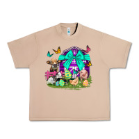 Burro Easter Farm Animal Easter Day Urban Heavy Tee - Neo Western