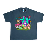 Midnight Navy Easter Farm Animal Easter Day Urban Heavy Tee - Neo Western