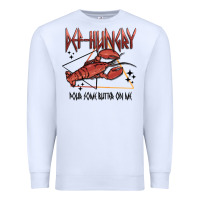 White def hungry pour dome butter on me Premium Sweatshirt - MaliasSmallBusiness