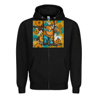 Black sunflowers and cowboy boots with cowhide and glitter tumbler Zipper Hoodie - Artiststas