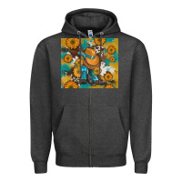 Charcoal Heather sunflowers and cowboy boots with cowhide and glitter tumbler Zipper Hoodie - Artiststas